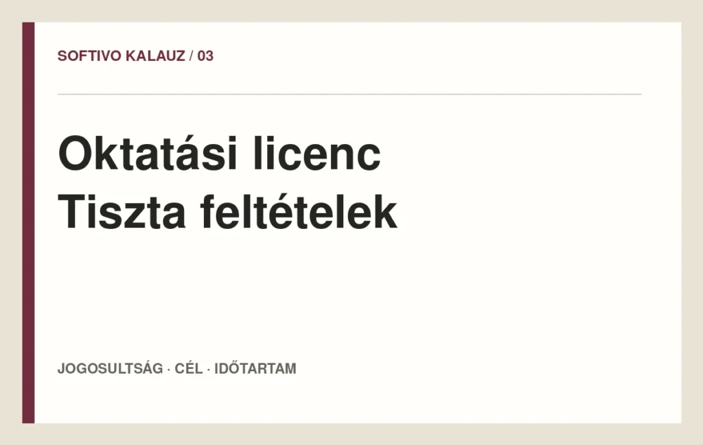 Oktatási licenc