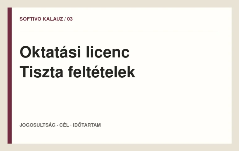 Oktatási licenc